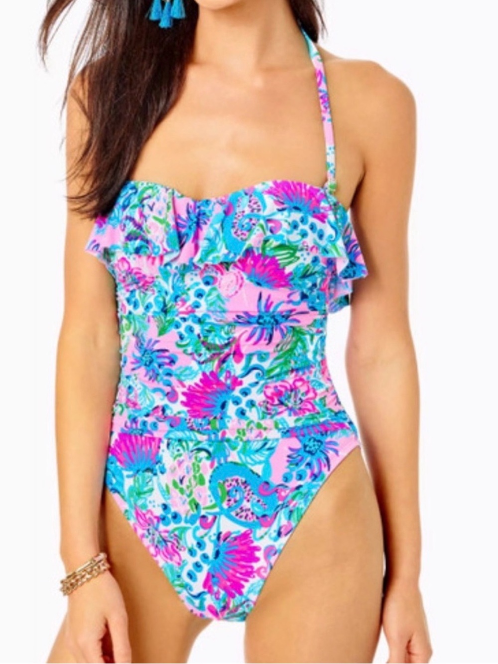 Lilly Pulitzer Rubyann One-Piece Swimsuit, size 8 nwt